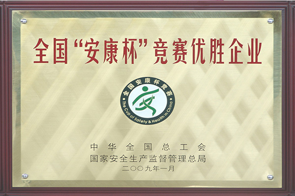 Winner of the National Ankang Cup Competition
